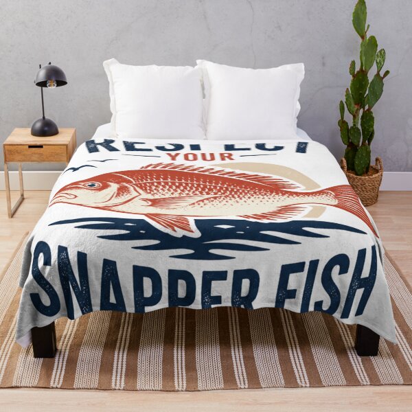 Item preview, Respect Your Snapper Fish Australian Fishing Girl Vintage Retro Design designed and sold by Yellowriversss.