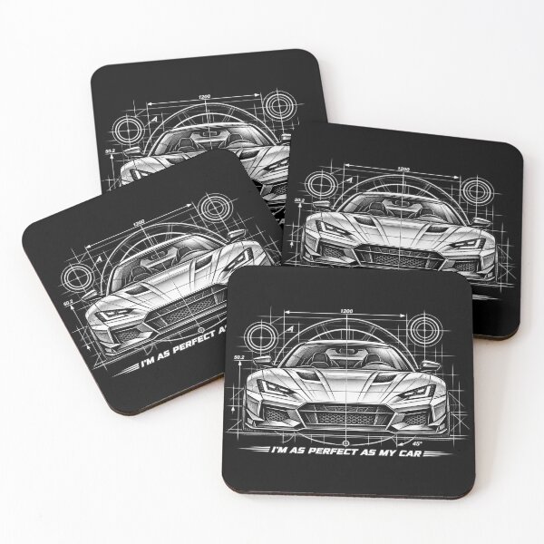 Item preview, I Am As Perfect  As My Car Sports Car Blueprint designed and sold by PrintGo26.