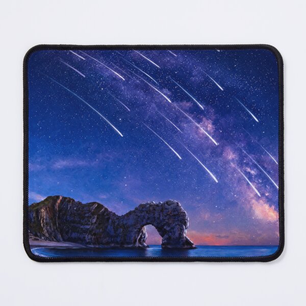 Item preview, Meteor Shower Over Durdle Door | Milky Way Night Sky | Coastal Landscape Fantasy Art designed and sold by GarnerSupplyCo.