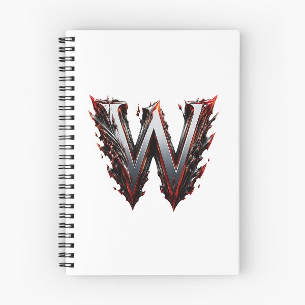 Item preview, Crimson Steel Alphabet of Power Letter W designed and sold by BlissBlvdShop.