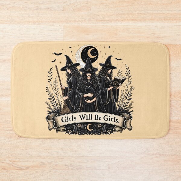 Item preview, funny Girls Witch cat moon Halloween Spooky  gift designed and sold by Amzkao.