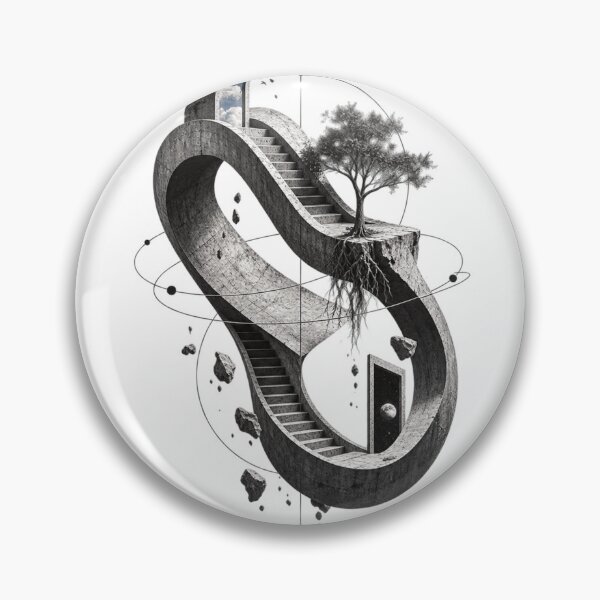 Item preview, Impossible Stairway — Surreal Architecture Dreamscape designed and sold by mari0n980.