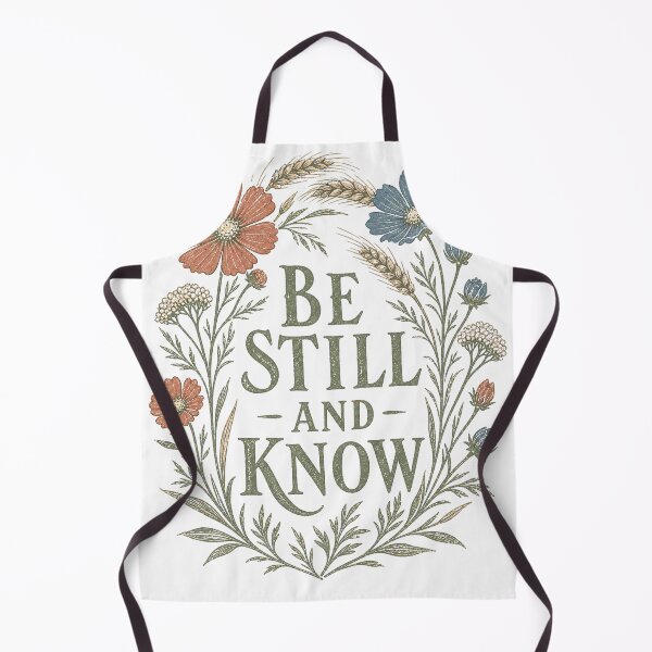 Item preview, Be Still and Know Vintage Wildflower Botanical Faith Design designed and sold by RickyHN7.