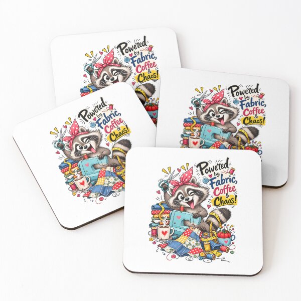 Item preview, Funny Sewing Raccoon – Cute Seamstress & Sewing Lover Design designed and sold by EverStitchStudio ★★★★★.