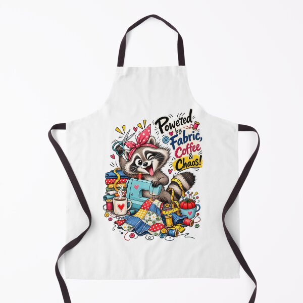 Item preview, Funny Sewing Raccoon – Cute Seamstress & Sewing Lover Design designed and sold by EverStitchStudio ★★★★★.