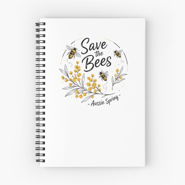 Item preview, Save the Bees Aussie Spring Wattle Blossom Bee Conservation designed and sold by Yellowriversss.