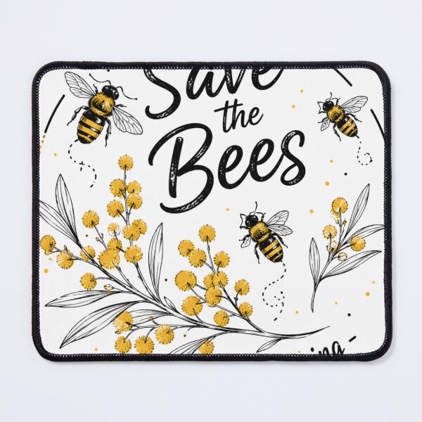 Item preview, Save the Bees Aussie Spring Wattle Blossom Bee Conservation designed and sold by Yellowriversss.