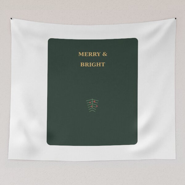 Item preview, Merry And Bright Christmas Typography designed and sold by kd2010.