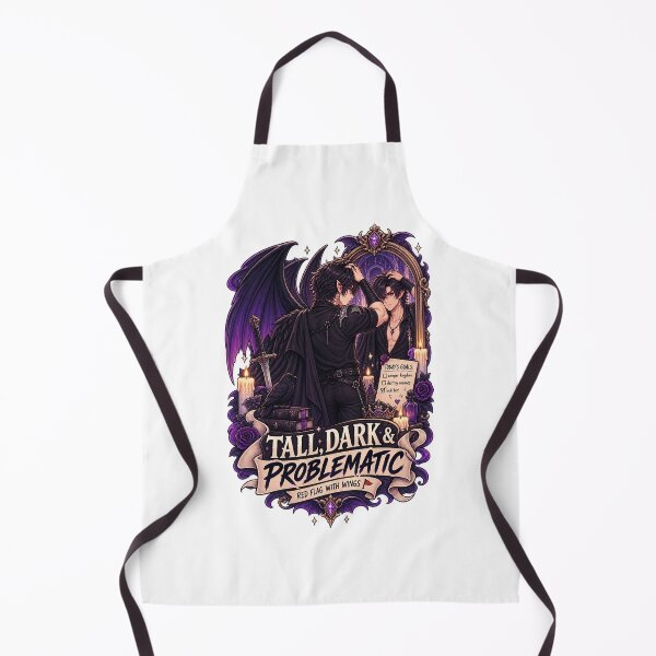 Item preview, Tall Dark & Problematic – Funny Dark Romantasy Chibi Fantasy designed and sold by JPCuteDesign.