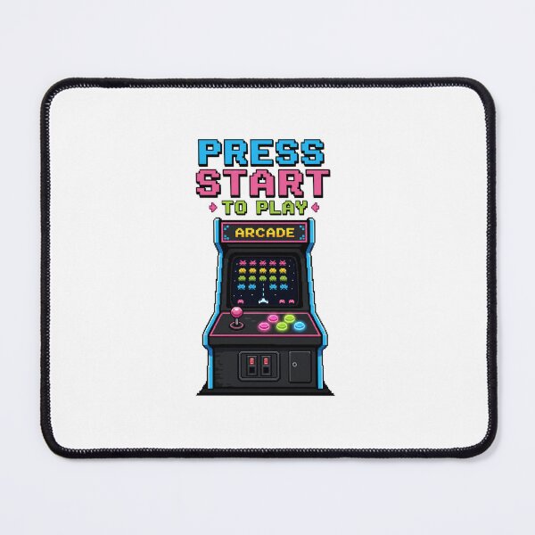 Item preview, Press Start to Play – 8-Bit Arcade Cabinet – Neon Glow Pixel Art – Retro Gamer Design designed and sold by bobscraze.