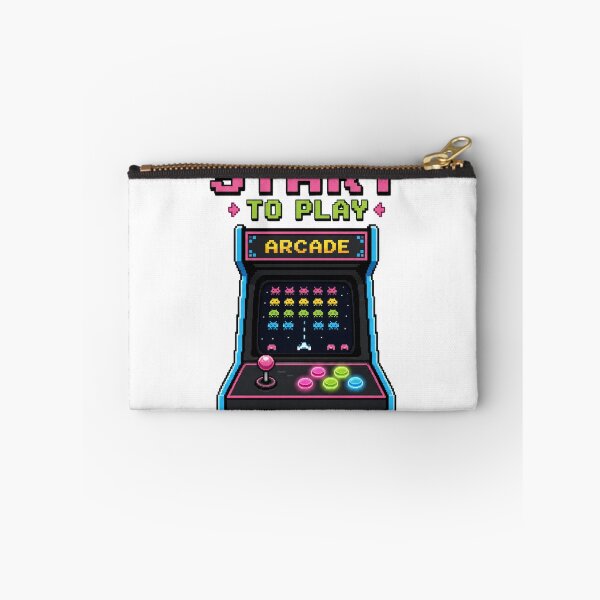 Item preview, Press Start to Play – 8-Bit Arcade Cabinet – Neon Glow Pixel Art – Retro Gamer Design designed and sold by bobscraze.