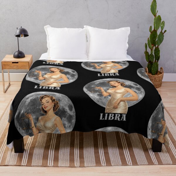 Item preview, Libra Zodiac Pin-Up – Retro Astrology Woman designed and sold by tellia-kallisto.