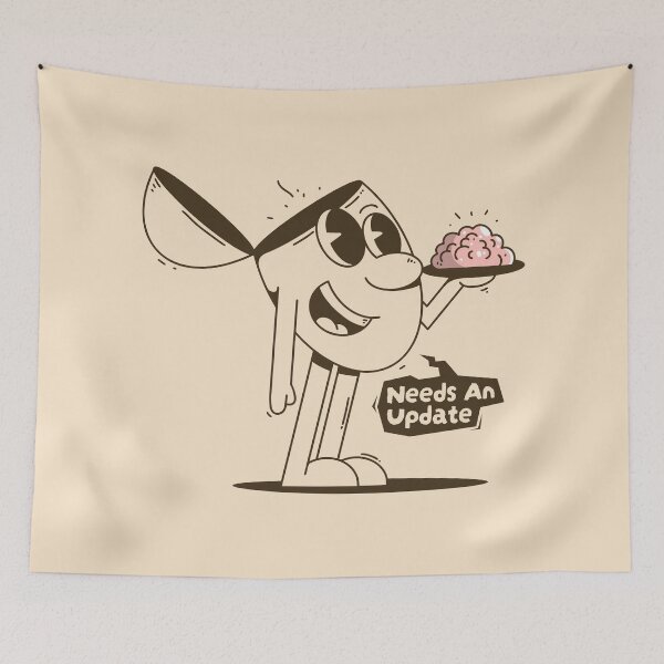 Item preview, Needs an Update Funny Brain Eating Ice Cream Cartoon designed and sold by adipra.