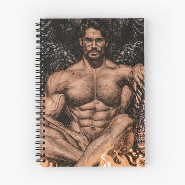 Item preview, Muscular Man with Dragon Illustration designed and sold by JaimeLikes.