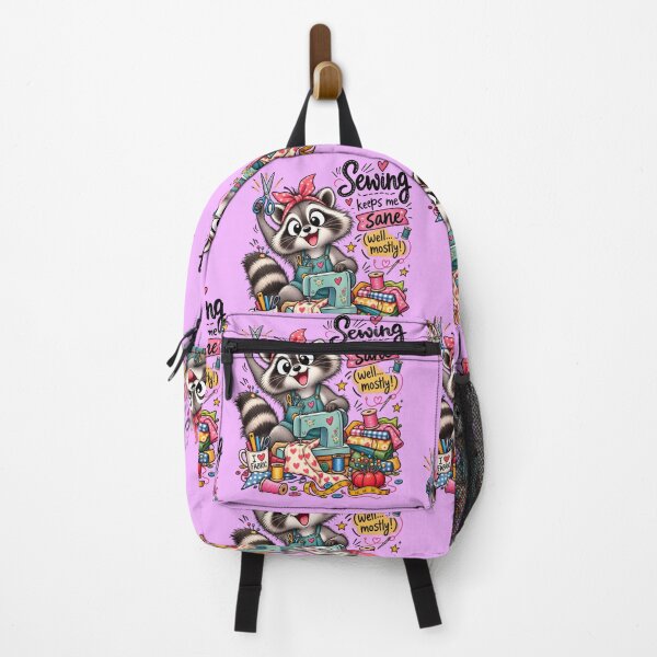 Item preview, Funny Sewing Raccoon – Cute Seamstress & Sewing Lover Design designed and sold by EverStitchStudio ★★★★★.