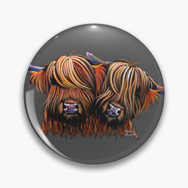 Item preview, Scottish Highland Cow PRiNT ' PALS ' by Shirley MacArthur designed and sold by Shirley MacArthur Art.