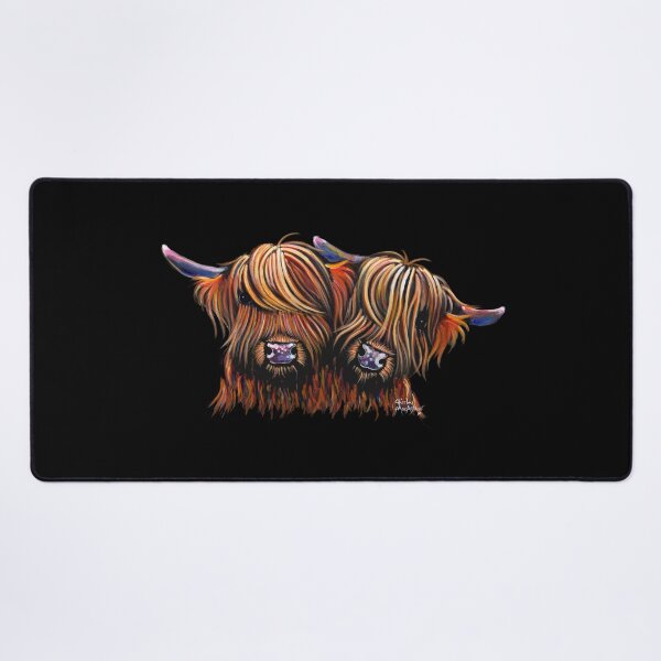 Item preview, Scottish Highland Cow PRiNT ' PALS ' by Shirley MacArthur designed and sold by Shirley MacArthur Art.