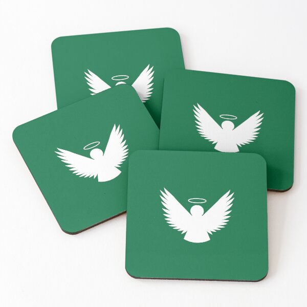Item preview, Minimal White Christmas Angel on Green designed and sold by GemsAnatomy.