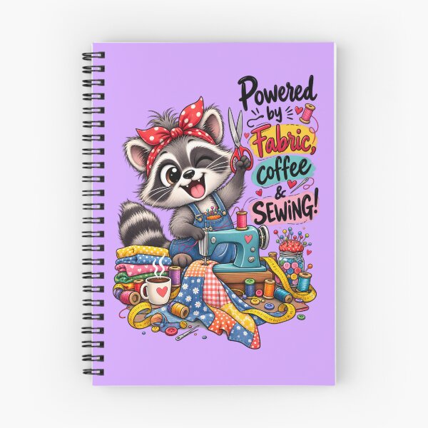 Item preview, Funny Sewing Raccoon – Cute Seamstress & Sewing Lover Design designed and sold by EverStitchStudio ★★★★★.