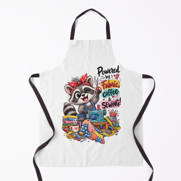 Item preview, Funny Sewing Raccoon – Cute Seamstress & Sewing Lover Design designed and sold by EverStitchStudio ★★★★★.