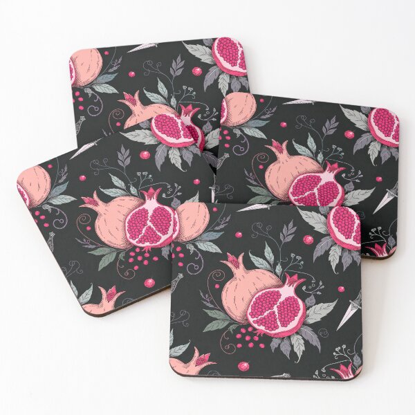 Item preview, Pomegranate Botanical Dark Pattern designed and sold by Soul Path Studio.