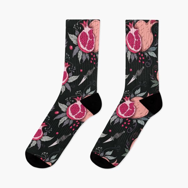 Item preview, Pomegranate Botanical Dark Pattern designed and sold by Soul Path Studio.