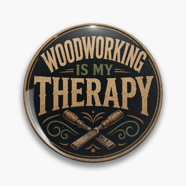 Item preview, Woodworking Is My Therapy – Funny Vintage Woodworker Design designed and sold by creativebymateo.