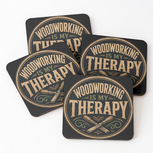 Item preview, Woodworking Is My Therapy – Funny Vintage Woodworker Design designed and sold by creativebymateo.