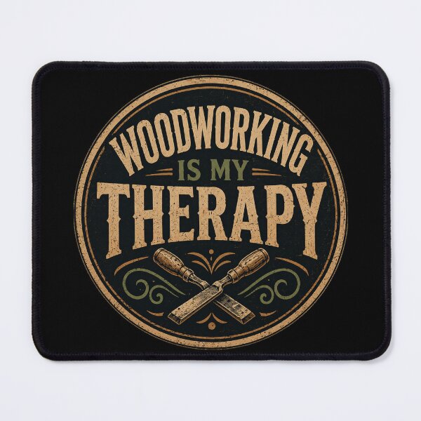 Item preview, Woodworking Is My Therapy – Funny Vintage Woodworker Design designed and sold by creativebymateo.