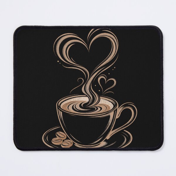 Item preview, Coffee Heart | Minimalist Beige Coffee Line Art designed and sold by CalmMandala.