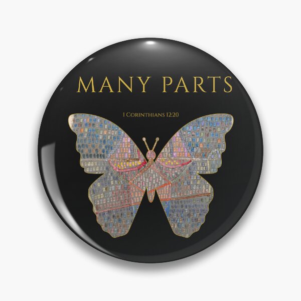 Item preview, Many Parts – 1 Corinthians 12:20 | One Body Series | Christian Butterfly Art designed and sold by KittenAndCo.
