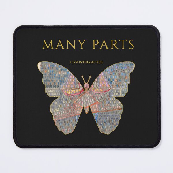 Item preview, Many Parts – 1 Corinthians 12:20 | One Body Series | Christian Butterfly Art designed and sold by KittenAndCo.