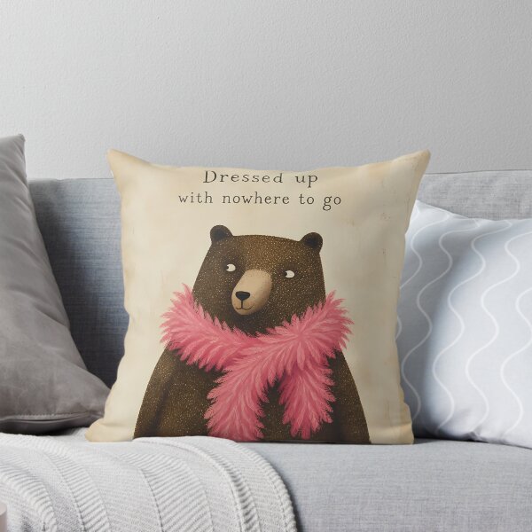 Item preview, Dressed Up With Nowhere To Go - Funny Fancy Bear designed and sold by Swizzy2vore.
