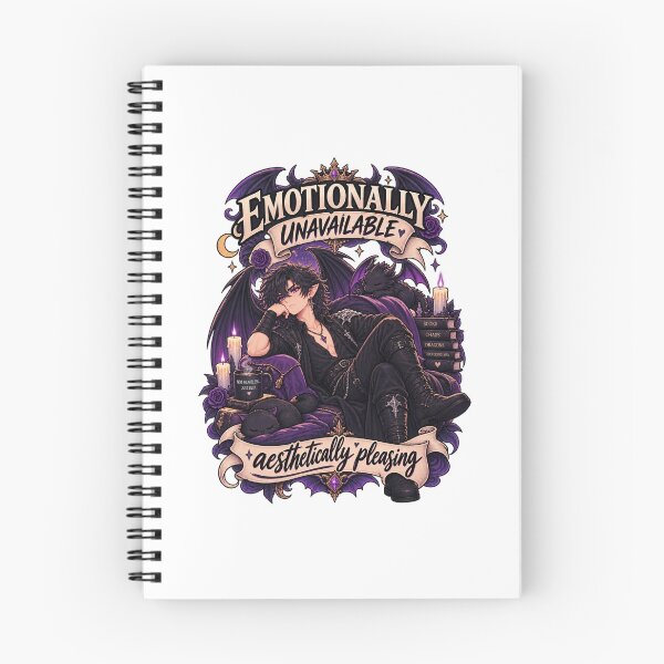 Item preview, Emotionally Unavailable Aesthetically Pleasing – Funny Dark Romantasy Chibi designed and sold by JPCuteDesign.