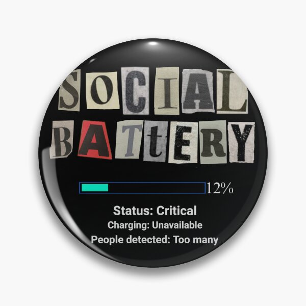 Item preview, Social Battery Under Maintenance | Relatable Introvert Humor T-Shirt designed and sold by FuzzDrive.