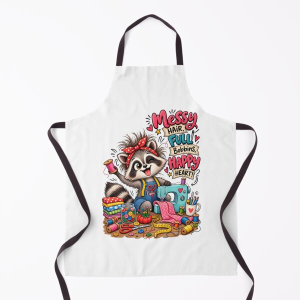 Item preview, Funny Sewing Raccoon – Cute Seamstress & Sewing Lover Design designed and sold by EverStitchStudio ★★★★★.