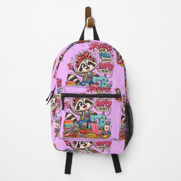 Item preview, Funny Sewing Raccoon – Cute Seamstress & Sewing Lover Design designed and sold by EverStitchStudio ★★★★★.