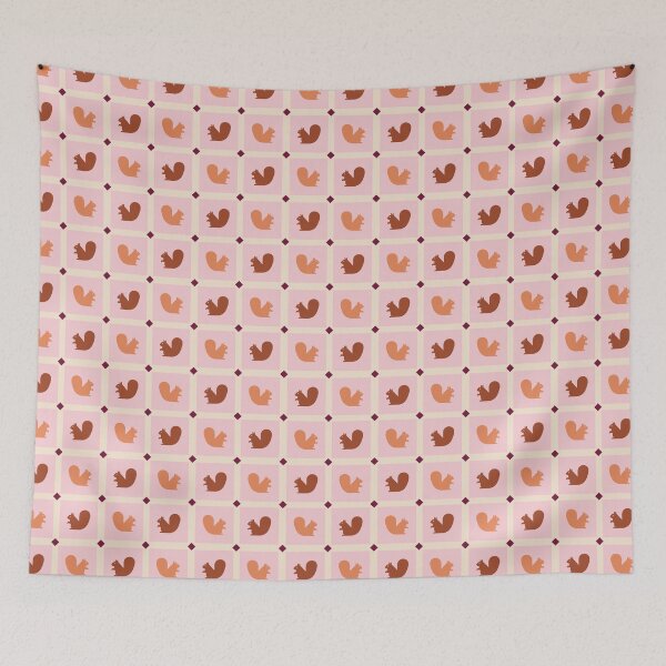 Item preview, Retro Autumn Squirrels designed and sold by Helia Bloom.
