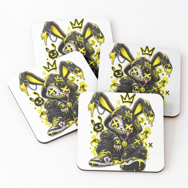 Item preview, Neon Slime Bunny Streetwear designed and sold by VYBORA Studio.