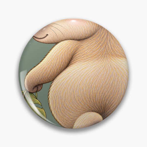 Item preview, Cute Baby Capybara with Leaf Cartoon designed and sold by PrintGo26.