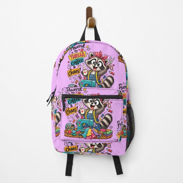 Item preview, Funny Sewing Raccoon – Cute Seamstress & Sewing Lover Design designed and sold by EverStitchStudio ★★★★★.