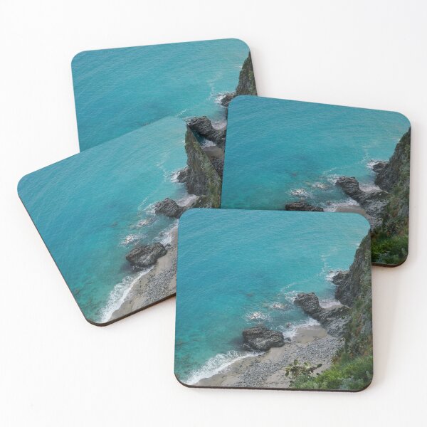 Item preview, Ocean Whispers: Aerial Coastal Pebble Beach and Cliffs designed and sold by Cyal02.