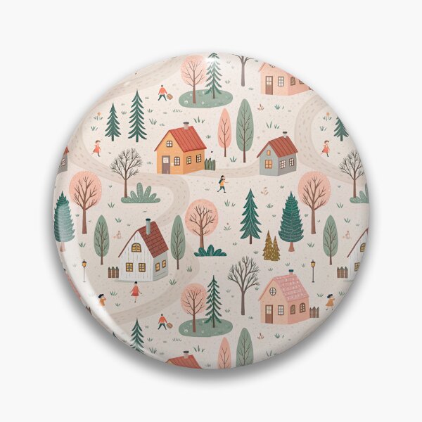 Item preview, Whimsical Woodland Village Pattern designed and sold by Soul Path Studio.