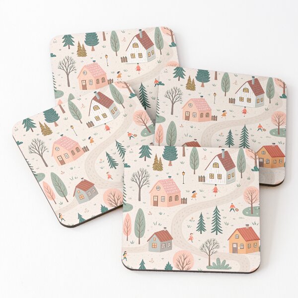 Item preview, Whimsical Woodland Village Pattern designed and sold by Soul Path Studio.