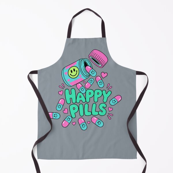Item preview, Happy Pills – Cute Pink and Blue Smiling Capsules designed and sold by Aimetoi.