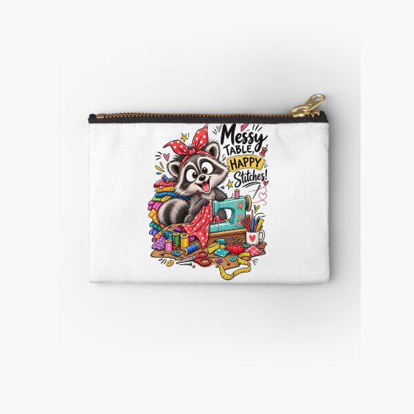 Item preview, Funny Sewing Raccoon – Cute Seamstress & Sewing Lover Design designed and sold by EverStitchStudio ★★★★★.