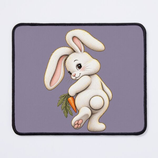 Item preview, Cute Walking Bunny with Carrot designed and sold by PrintGo26.
