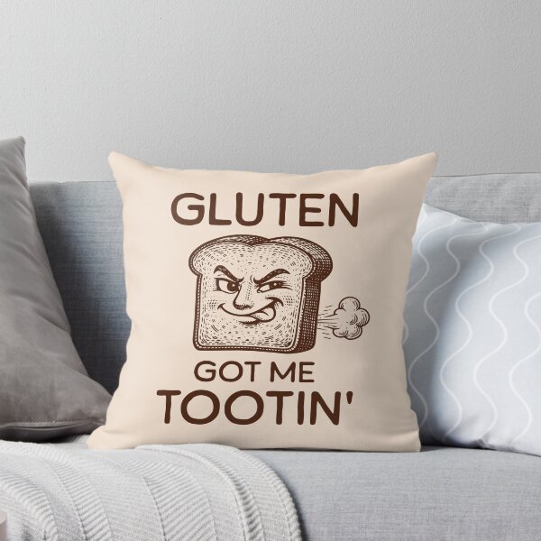 Item preview, Gluten Got Me Tootin’ Funny Bread Playful Gluten Intolerant Humor designed and sold by KLArtzStore.
