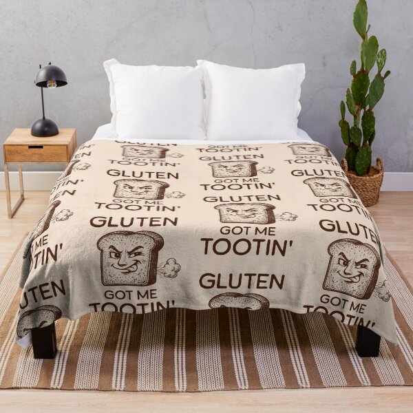 Item preview, Gluten Got Me Tootin’ Funny Bread Playful Gluten Intolerant Humor designed and sold by KLArtzStore.