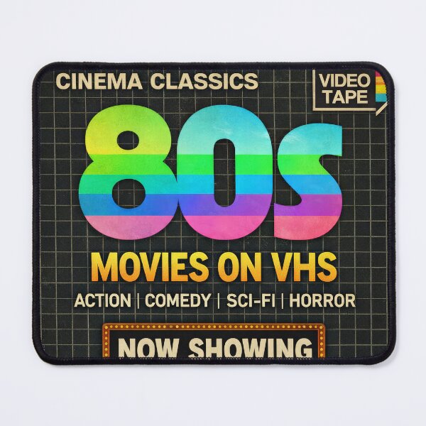 Item preview, Awesome 80s Movies On VHS Retro Cinema Poster designed and sold by Cine8.